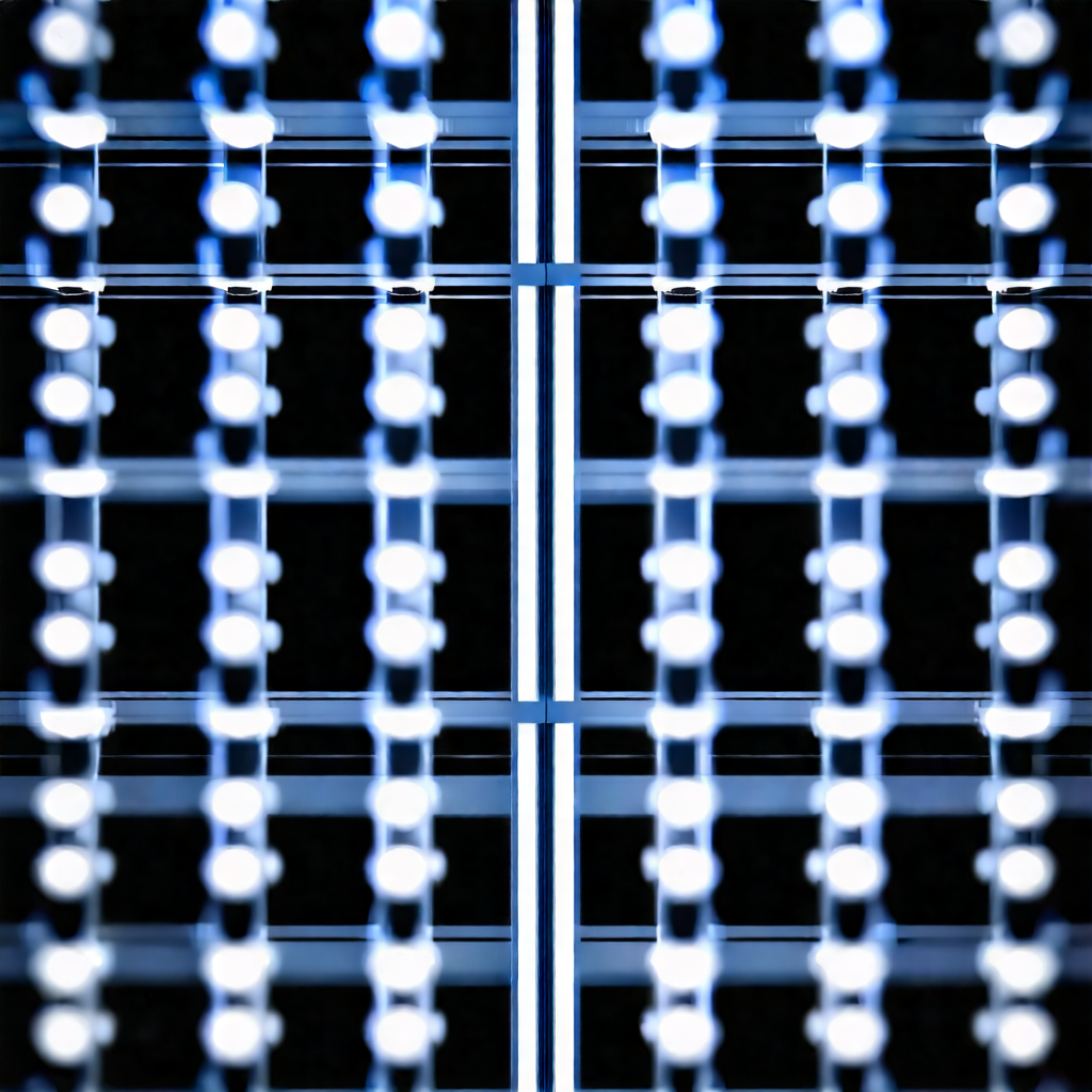 Close-up of sensor array