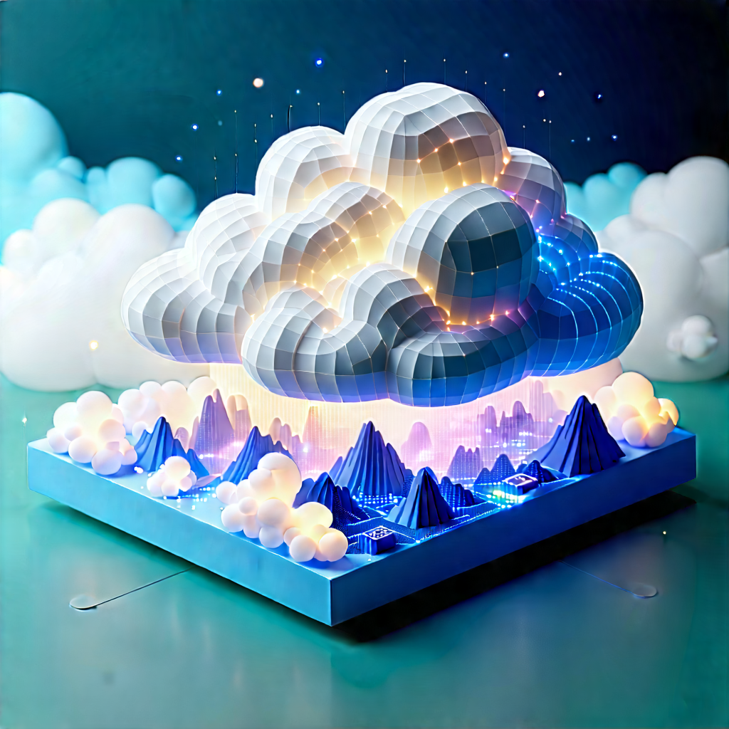 Cloud Computing Visualization With Large, Three-dimensional
