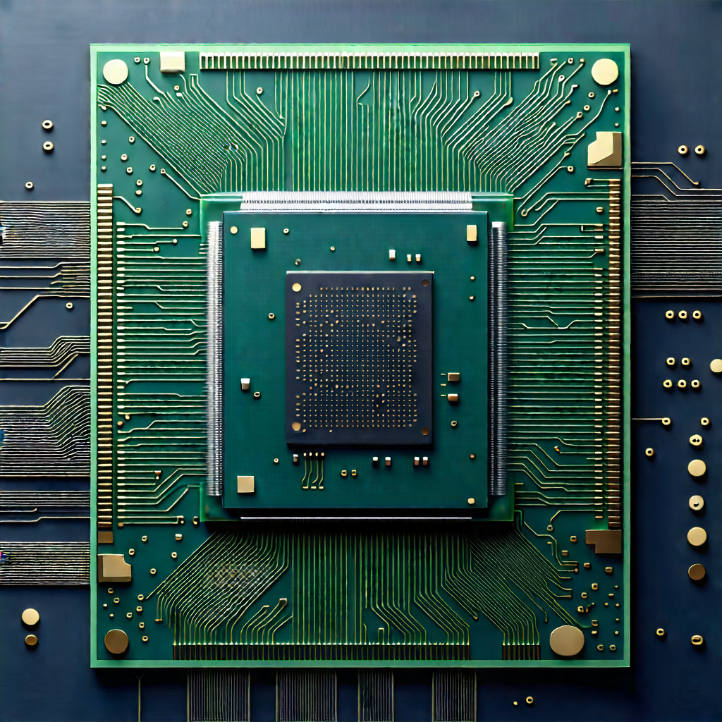 Close-up of microprocessor