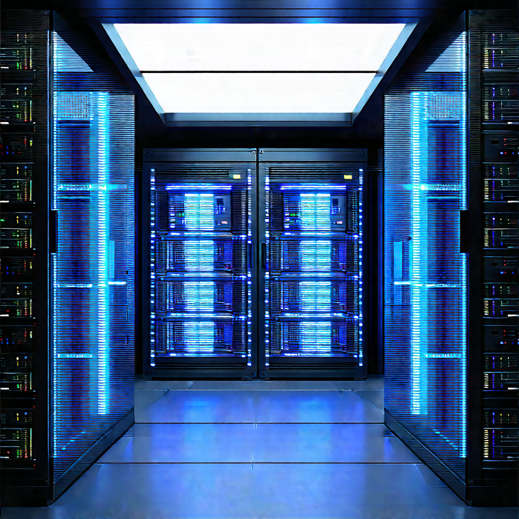 Futuristic server room