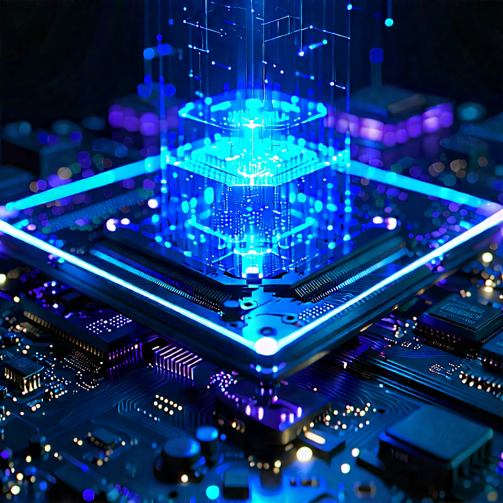 Quantum computer with holographic projection