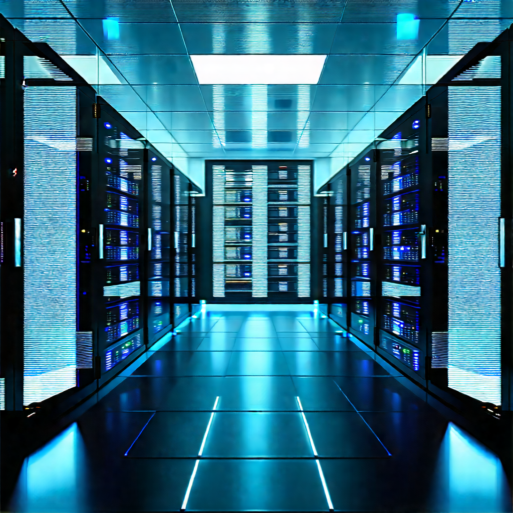 Futuristic server room