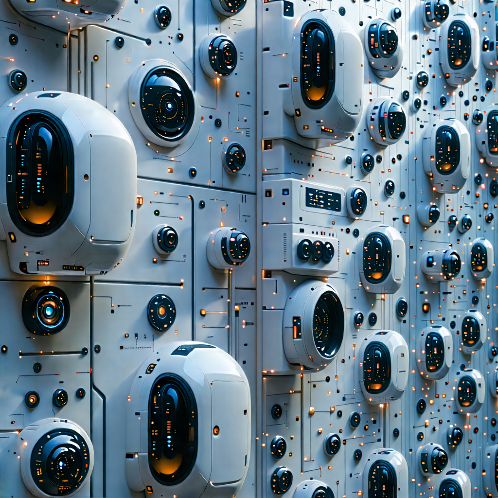 Close-up of sensor array