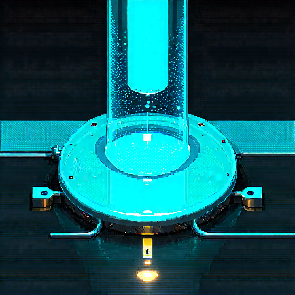 Futuristic research laboratory