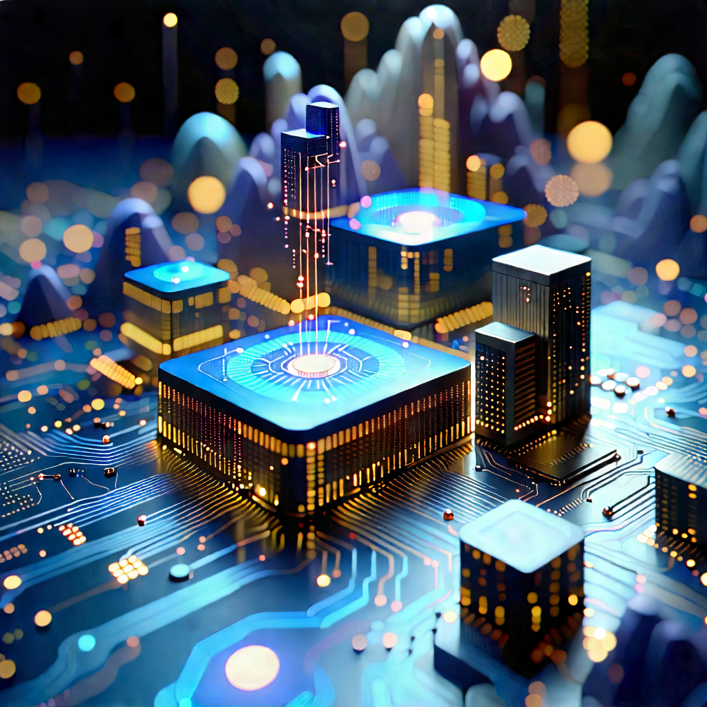 Financial Technology In Field Deployment With Futuristic Cityscape