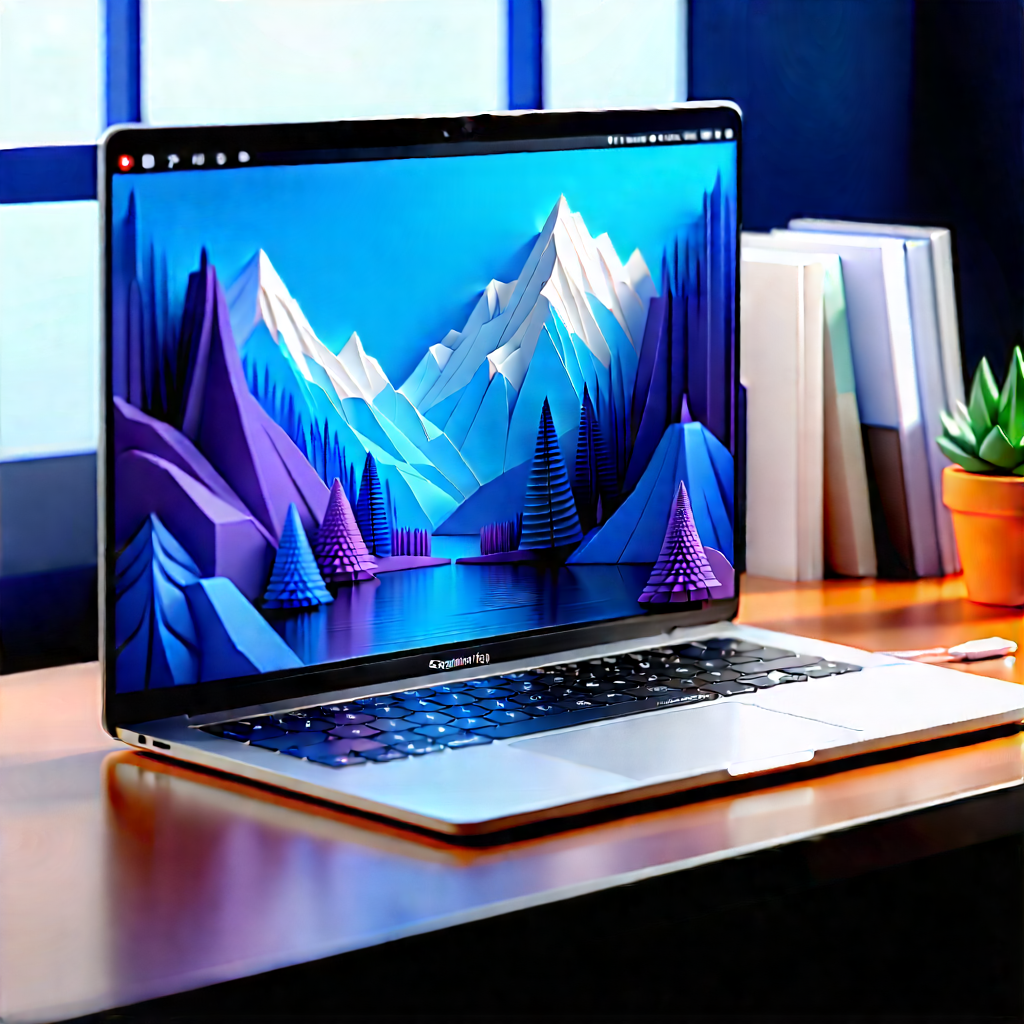 Laptop With Streaming Content With Laptop Computer