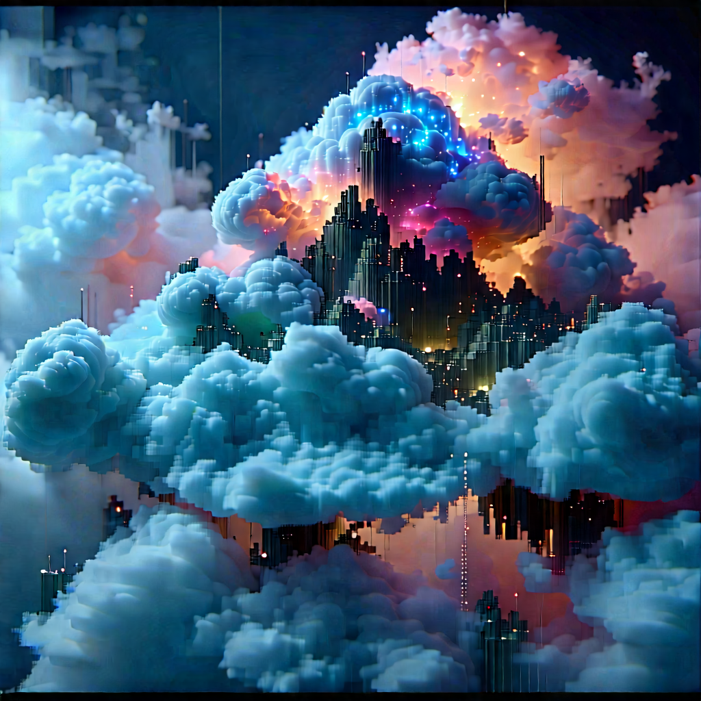 Cloud Computing Visualization With Image, There