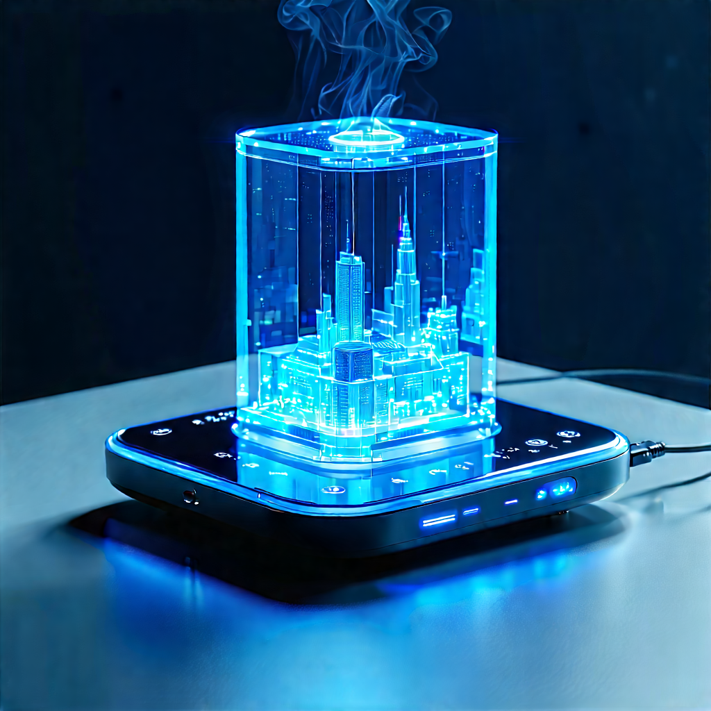 Innovative Smart Appliance Design With Blue White