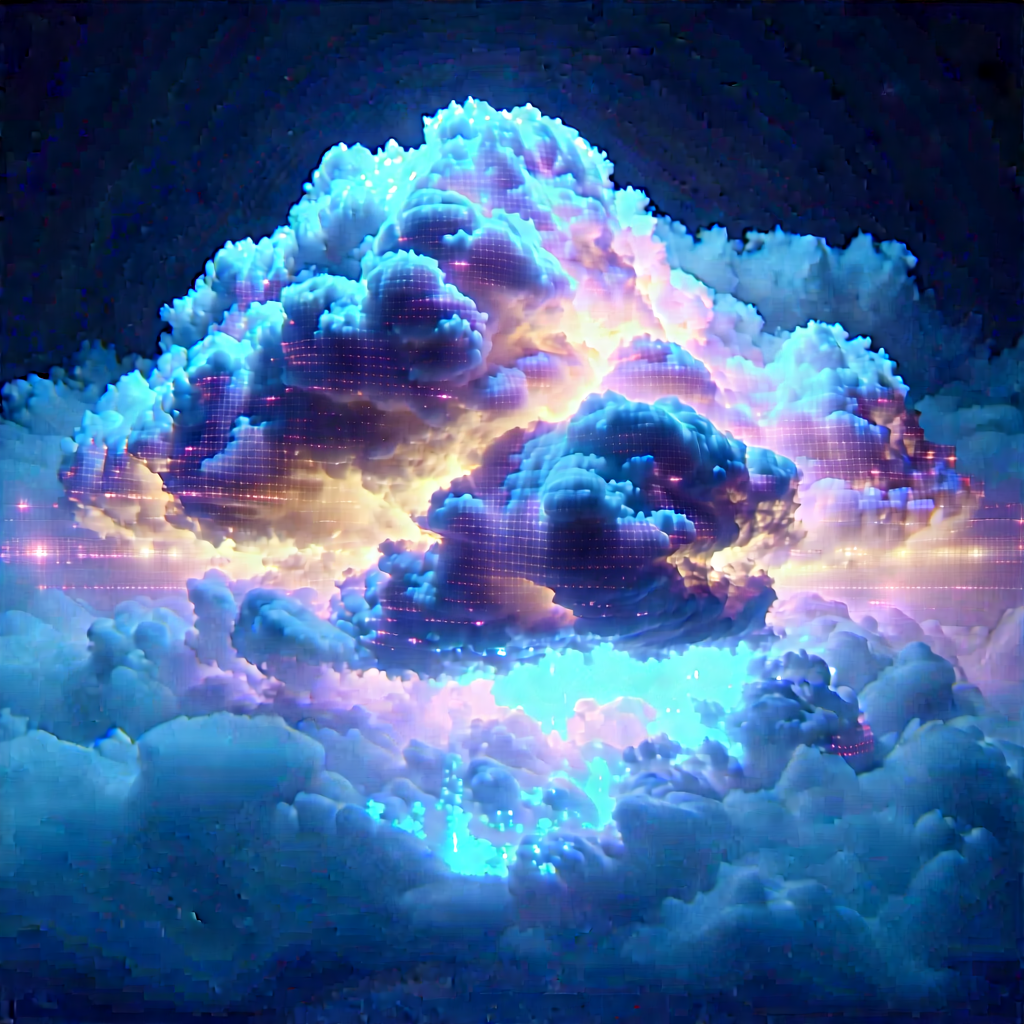 Cloud Computing Visualization With Image, There