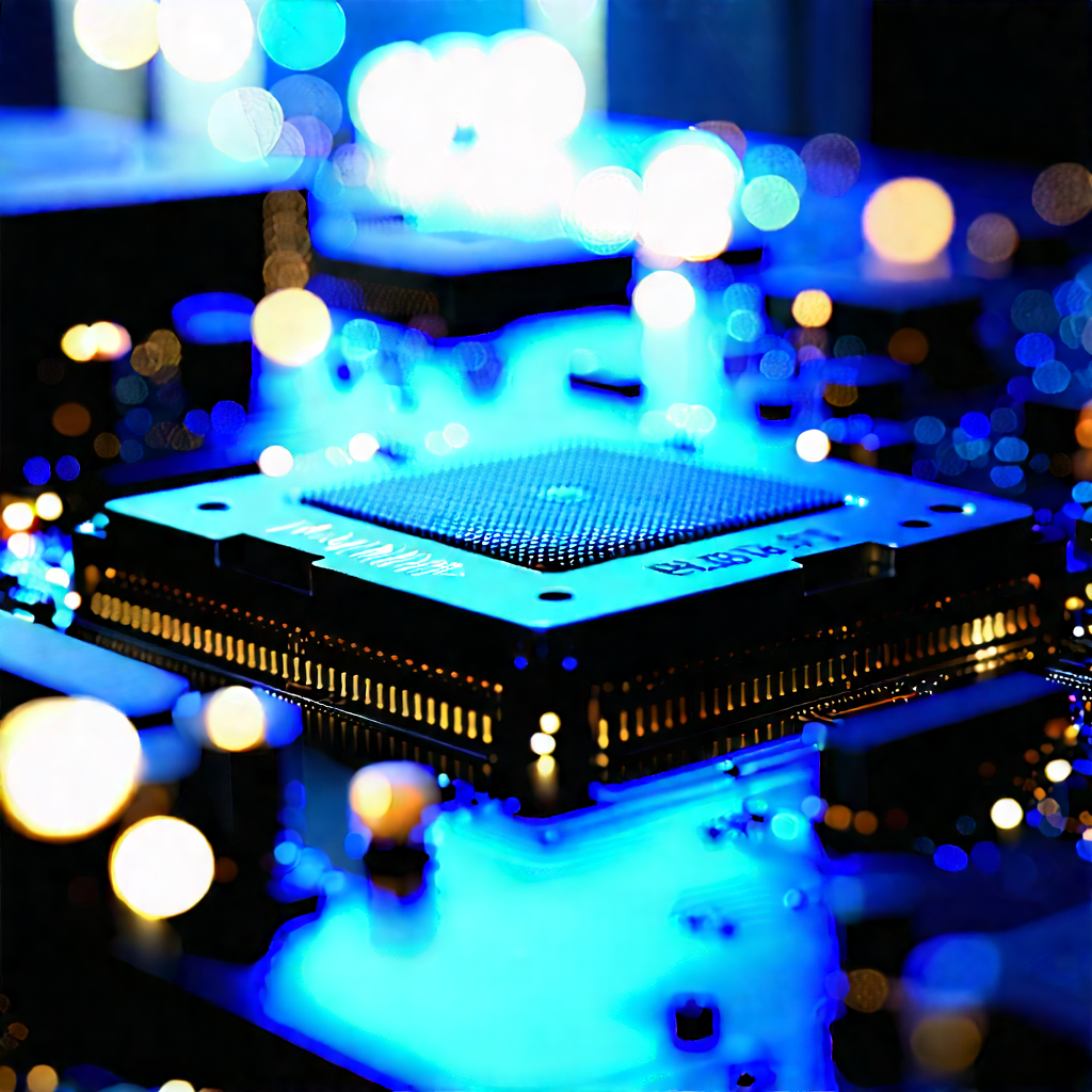 Close-up Of Memory Module With Close-up Computer