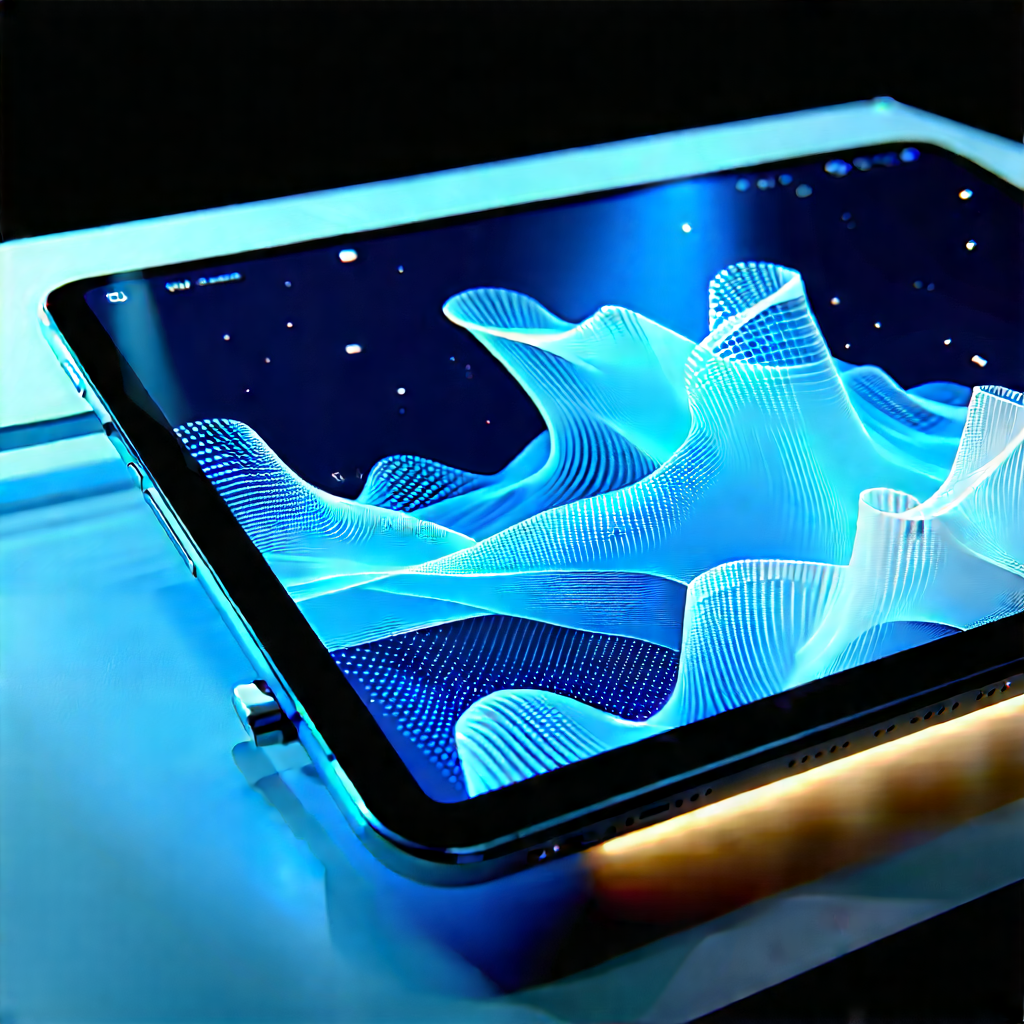 Tablet with holographic display