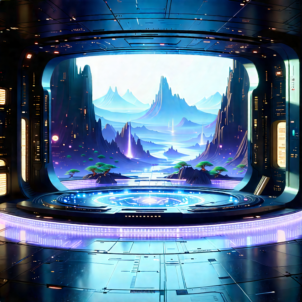 Futuristic Tech Startup Office With Image, There