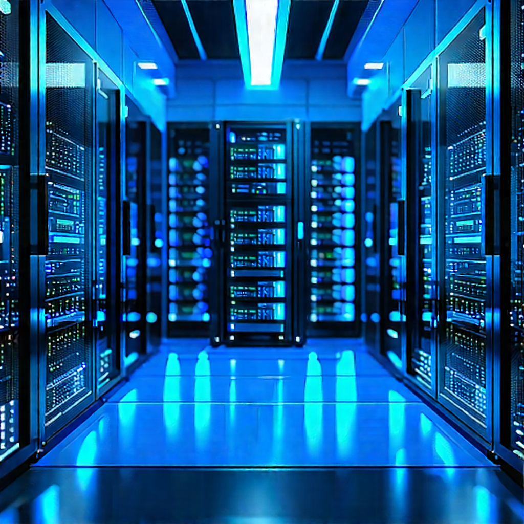Futuristic server room