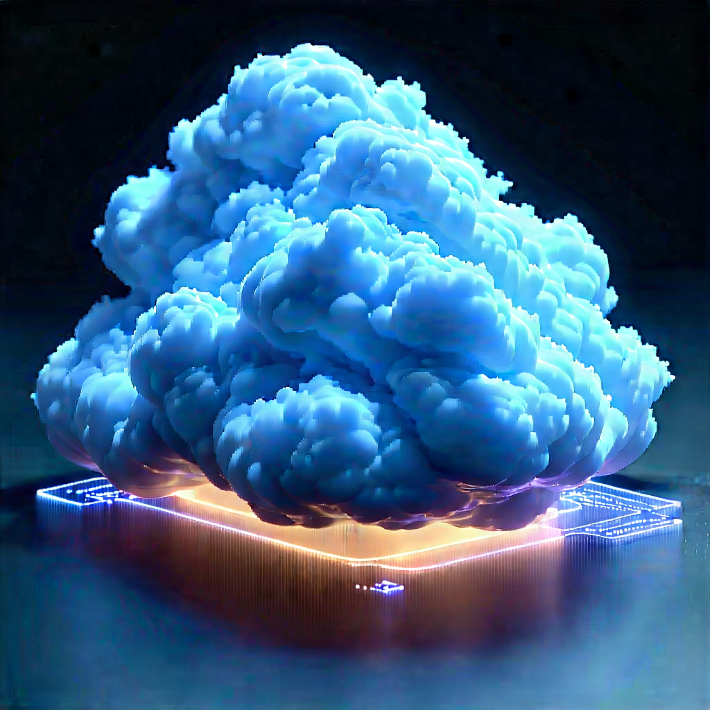 Cloud Computing Visualization With Blue Cloud