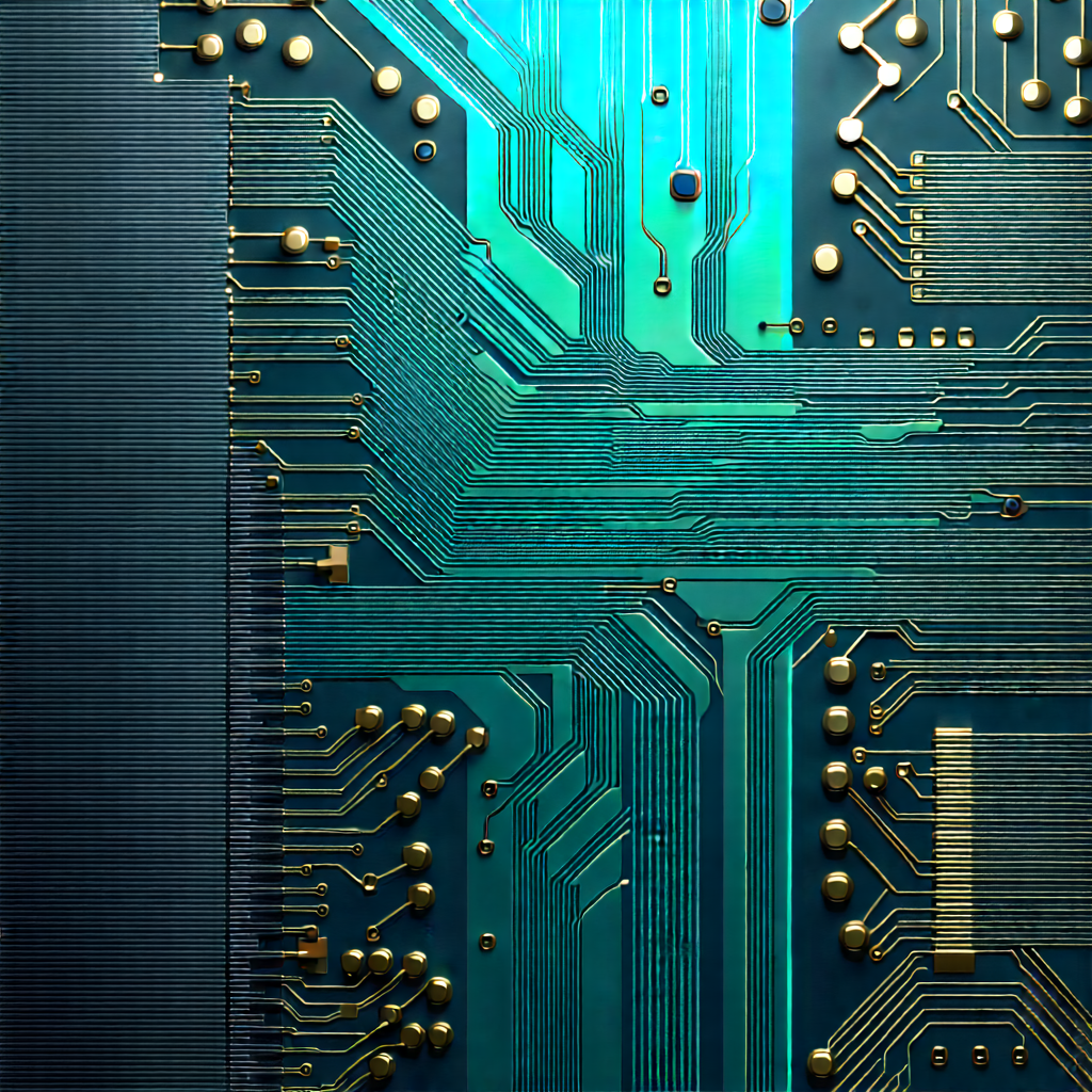 Close-up of electronic circuit