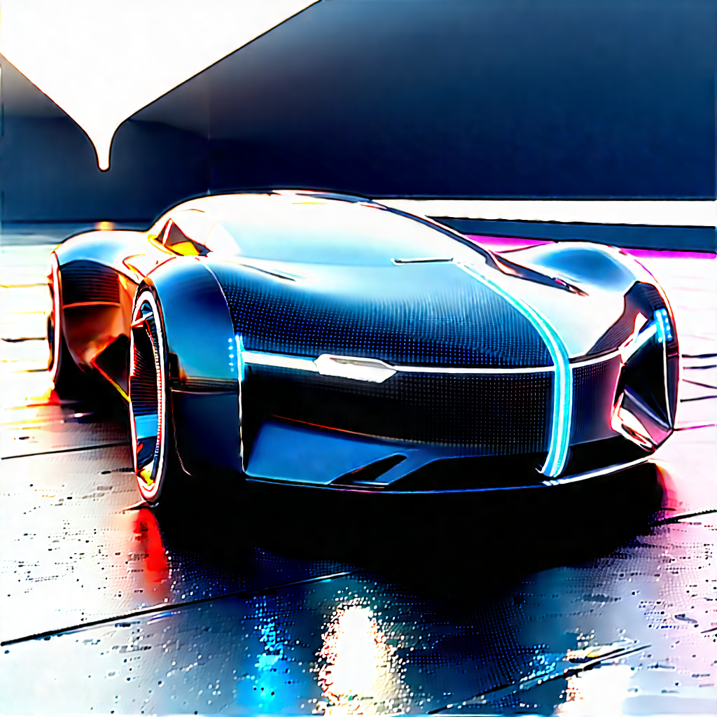 Innovative Electric Vehicle Design With Futuristic Parked