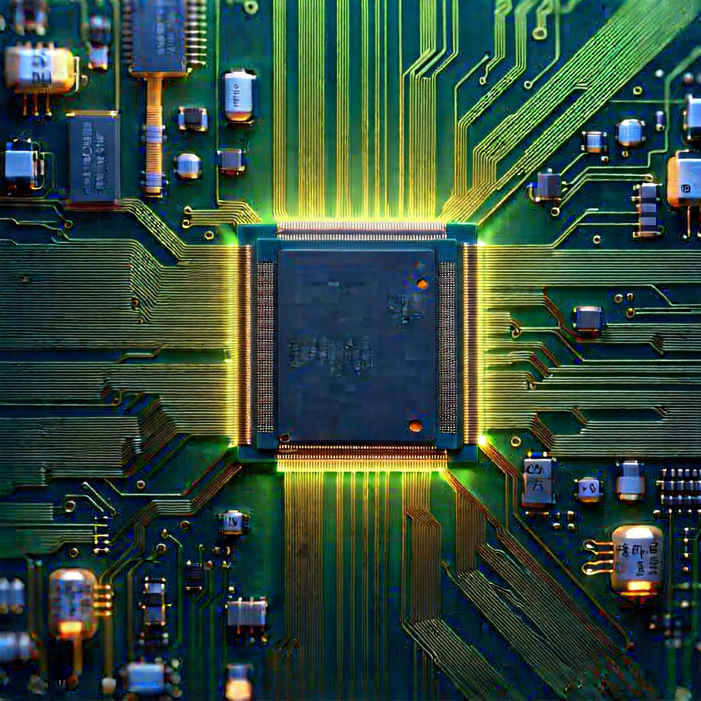 Close-up of electronic circuit