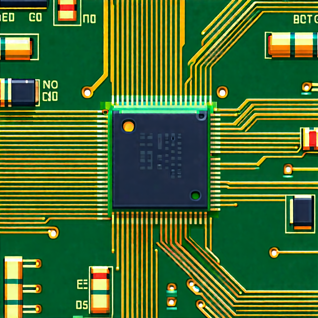 Close-up of electronic circuit