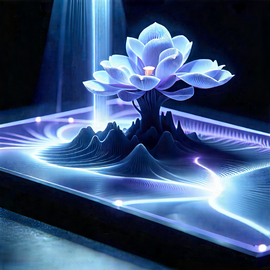 3d printer with holographic projection