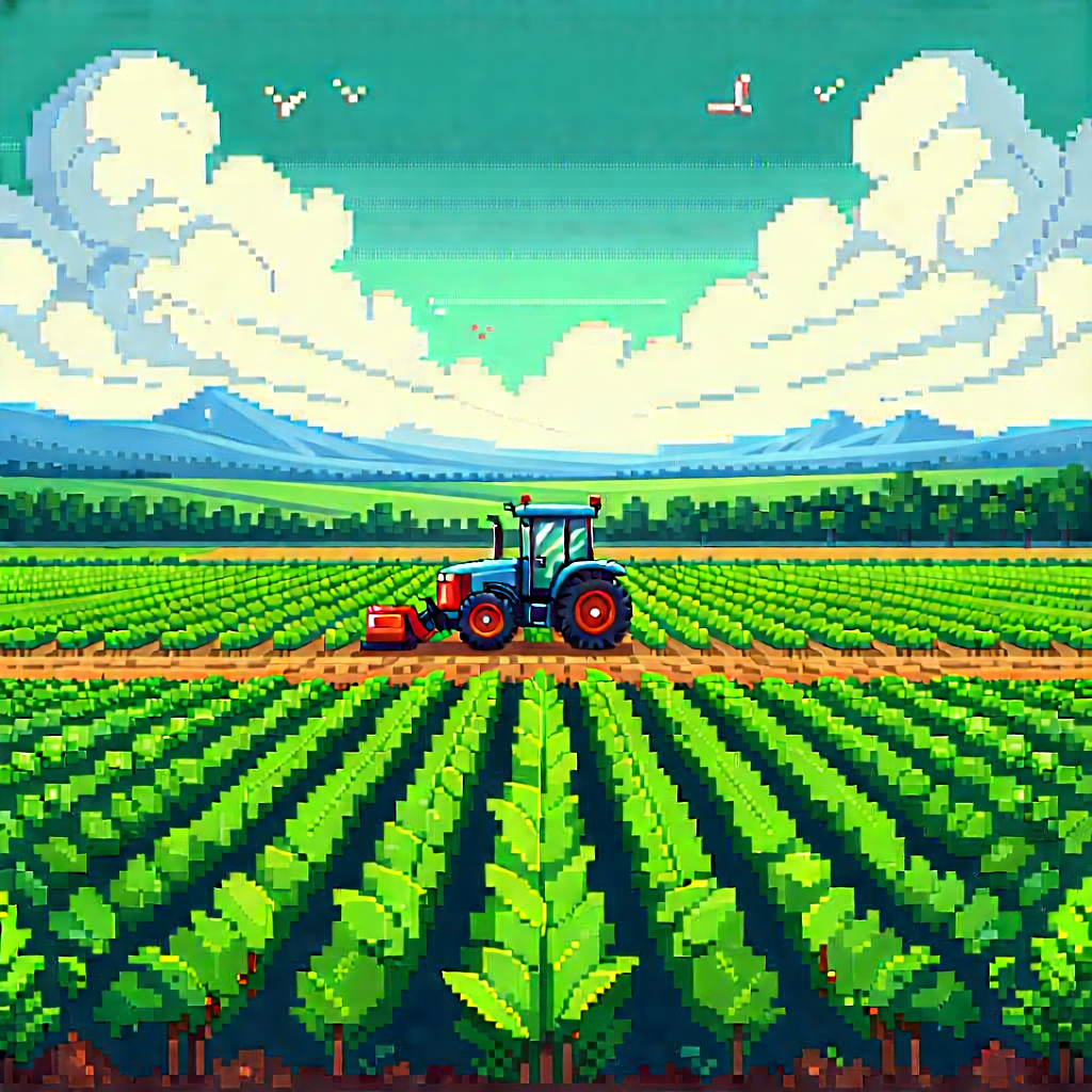 Agricultural Technology In Design Studio With Image, Tractor