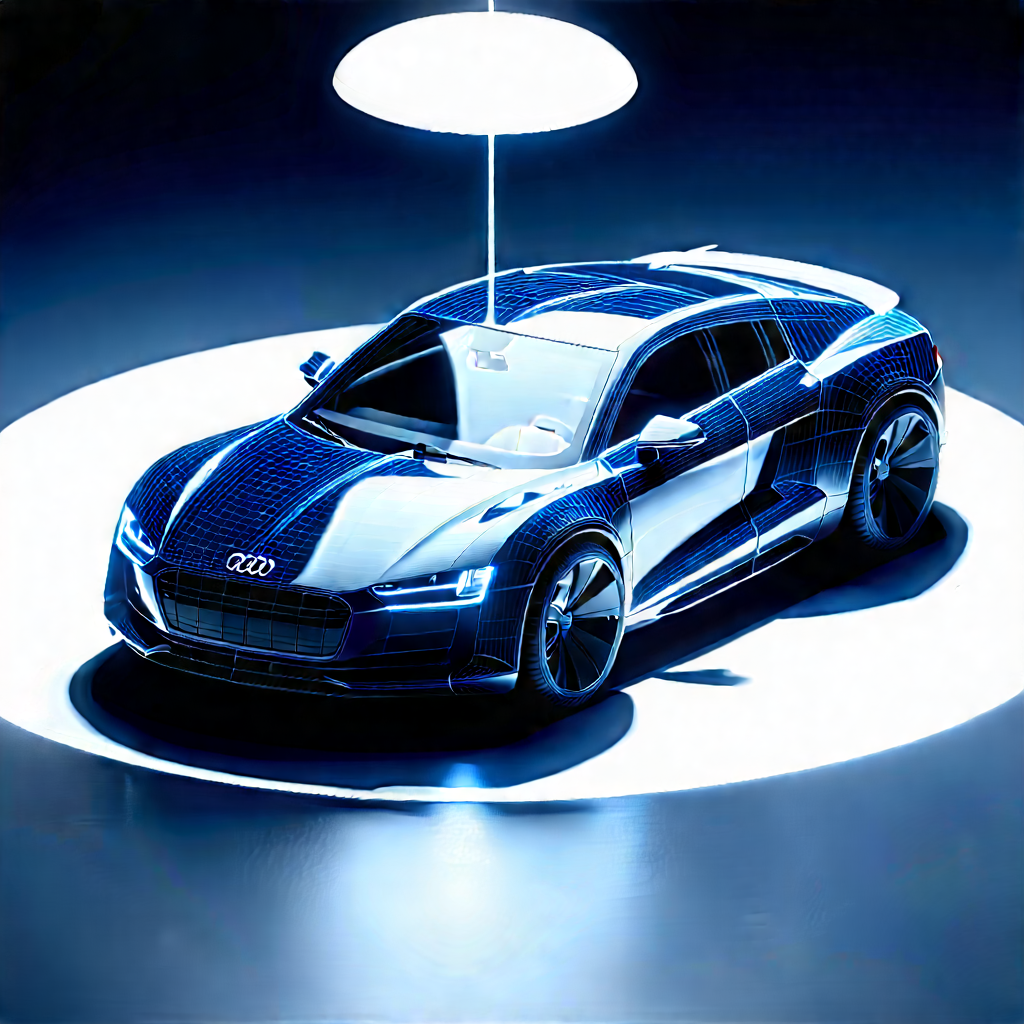 Automotive Technology In Tech Office With Futuristic Displayed