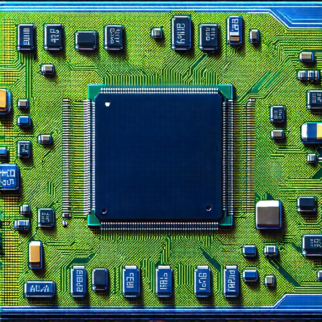 Close-up of microprocessor