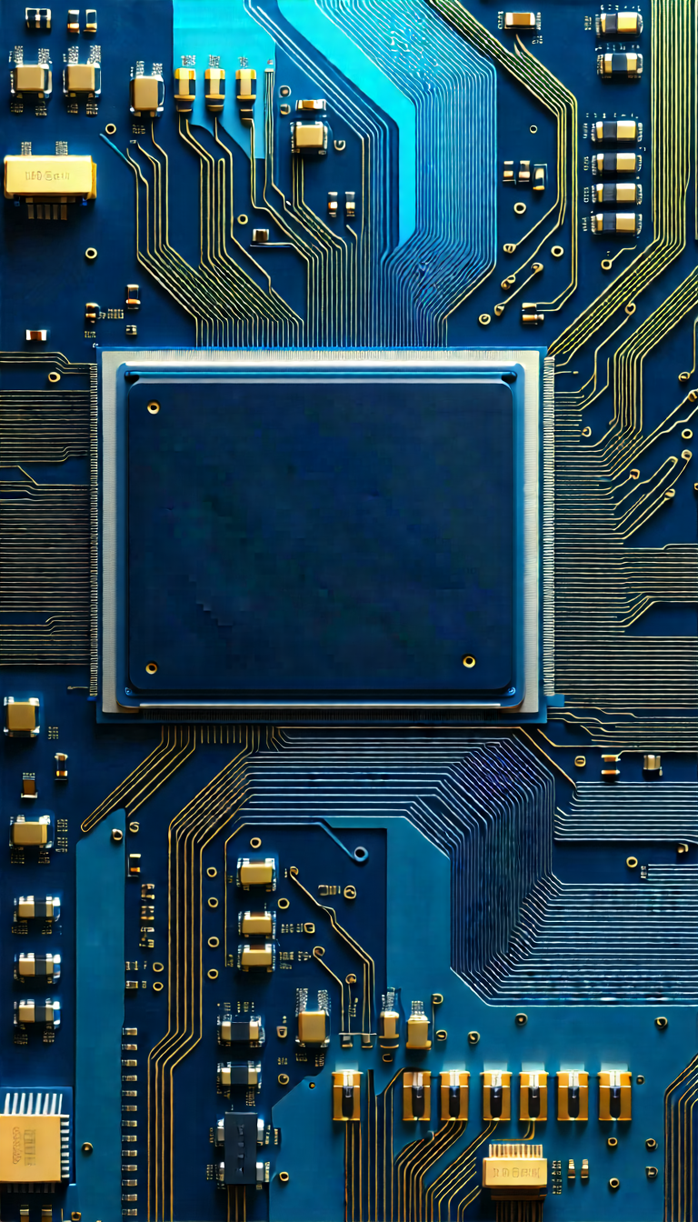 Close-up of microprocessor