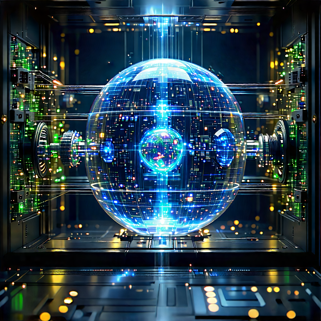 Quantum computer with data streams