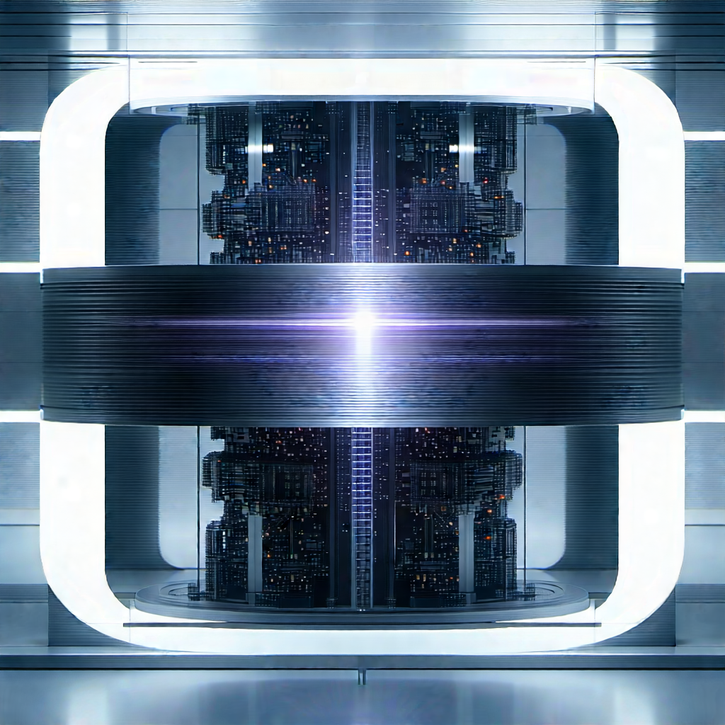 Quantum computer with laser scanning