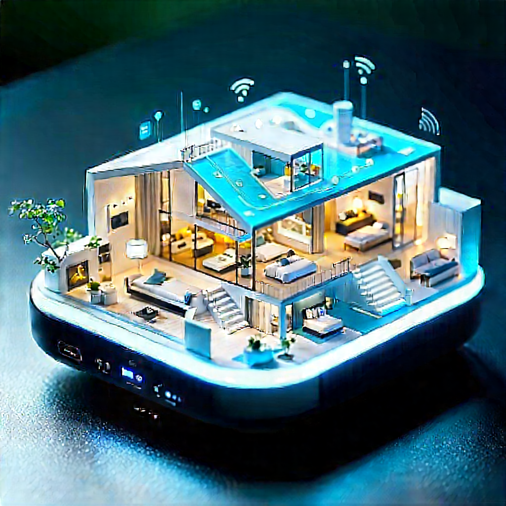 Smart home device with streaming content