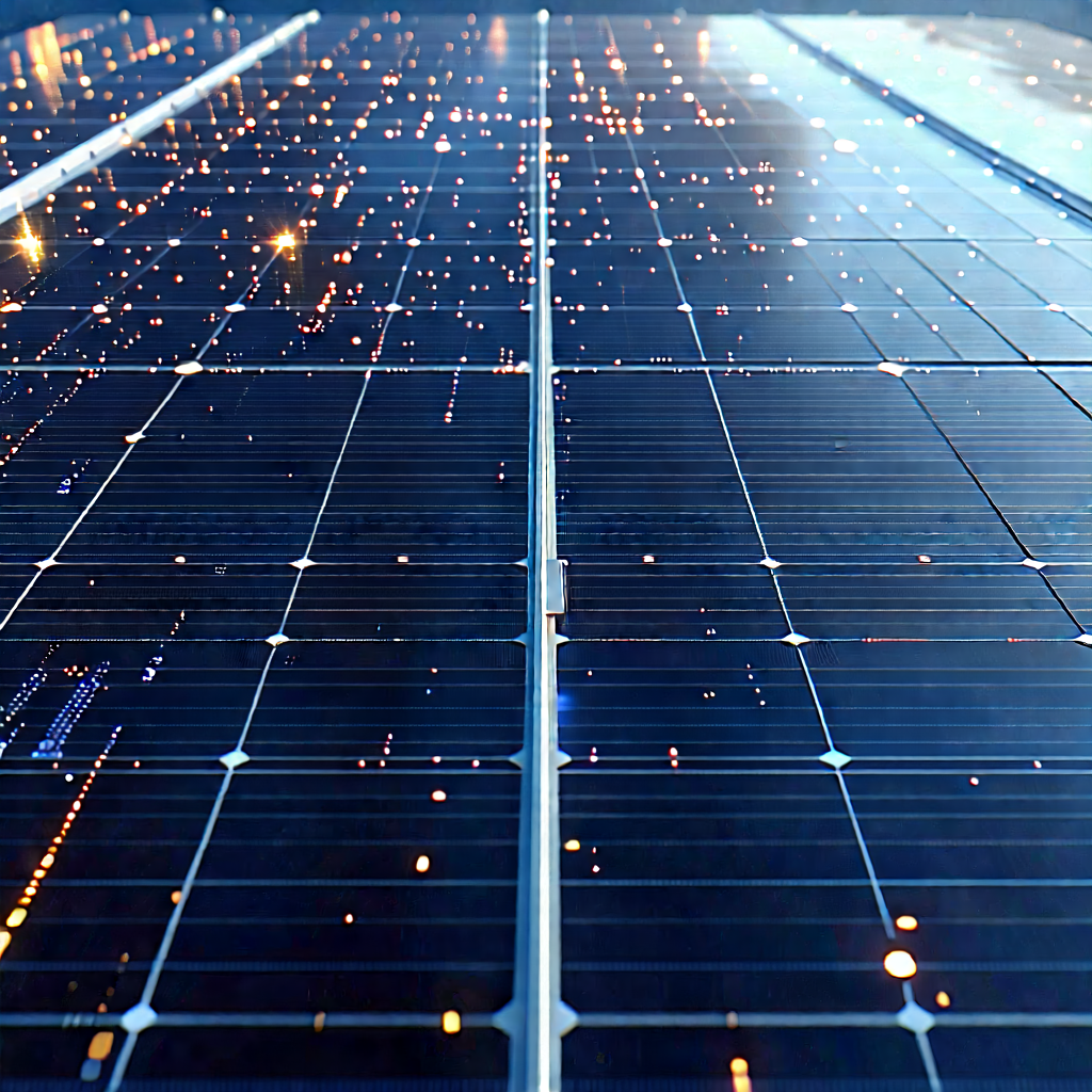 Solar panel with data streams