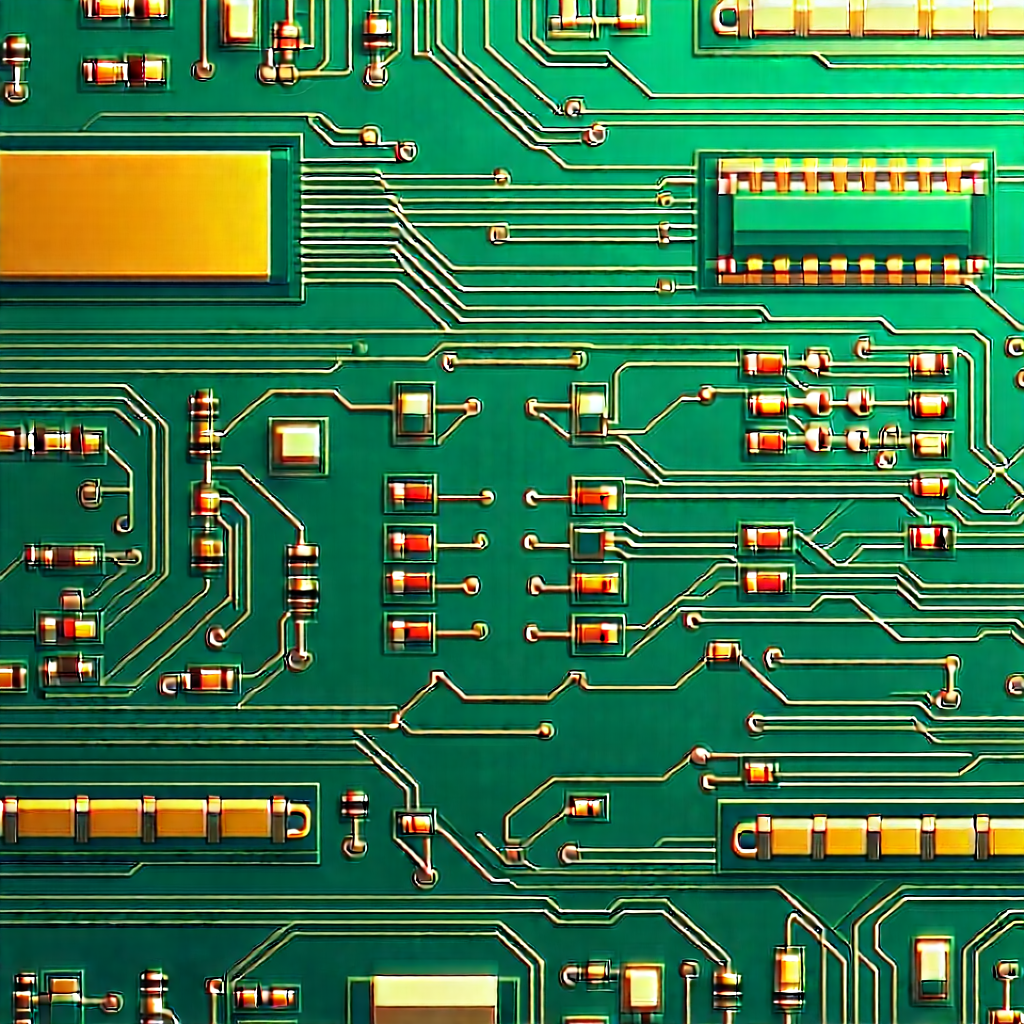 Close-up of electronic circuit