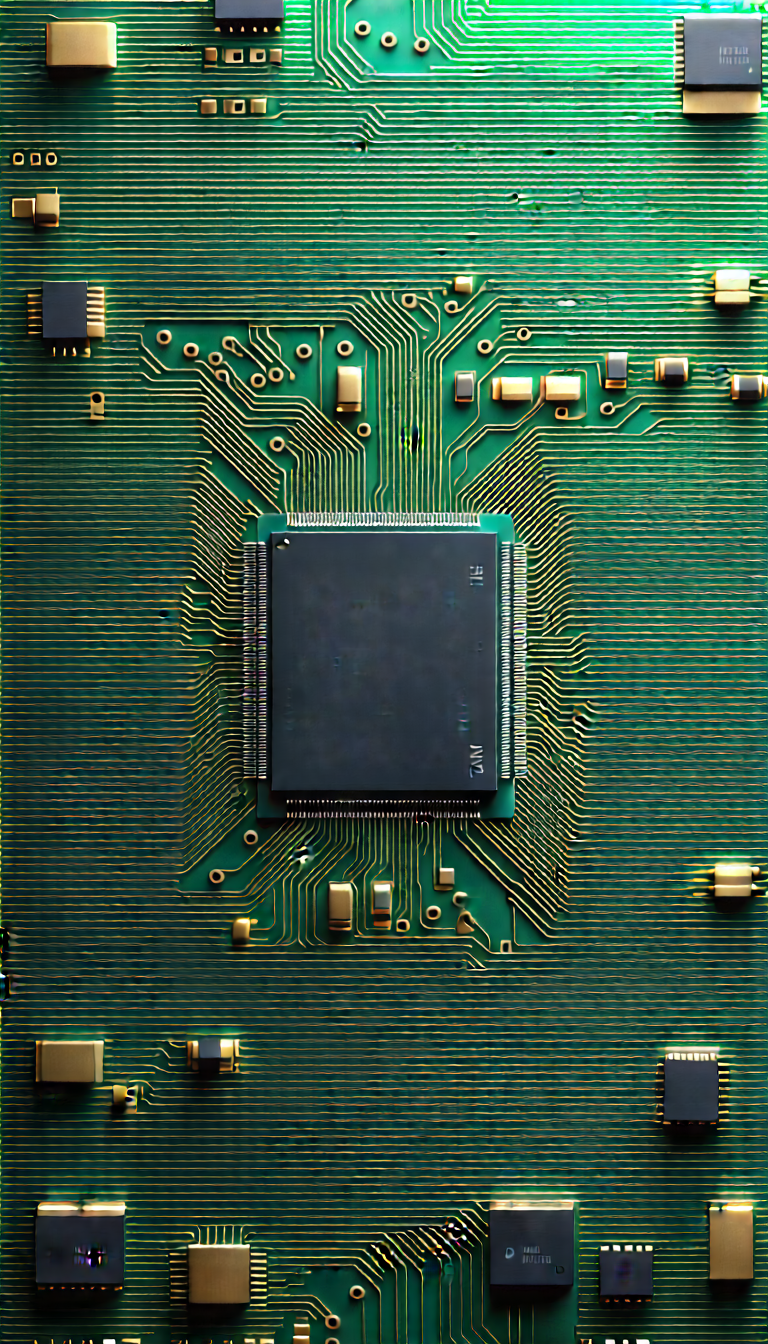 Close-up of microprocessor