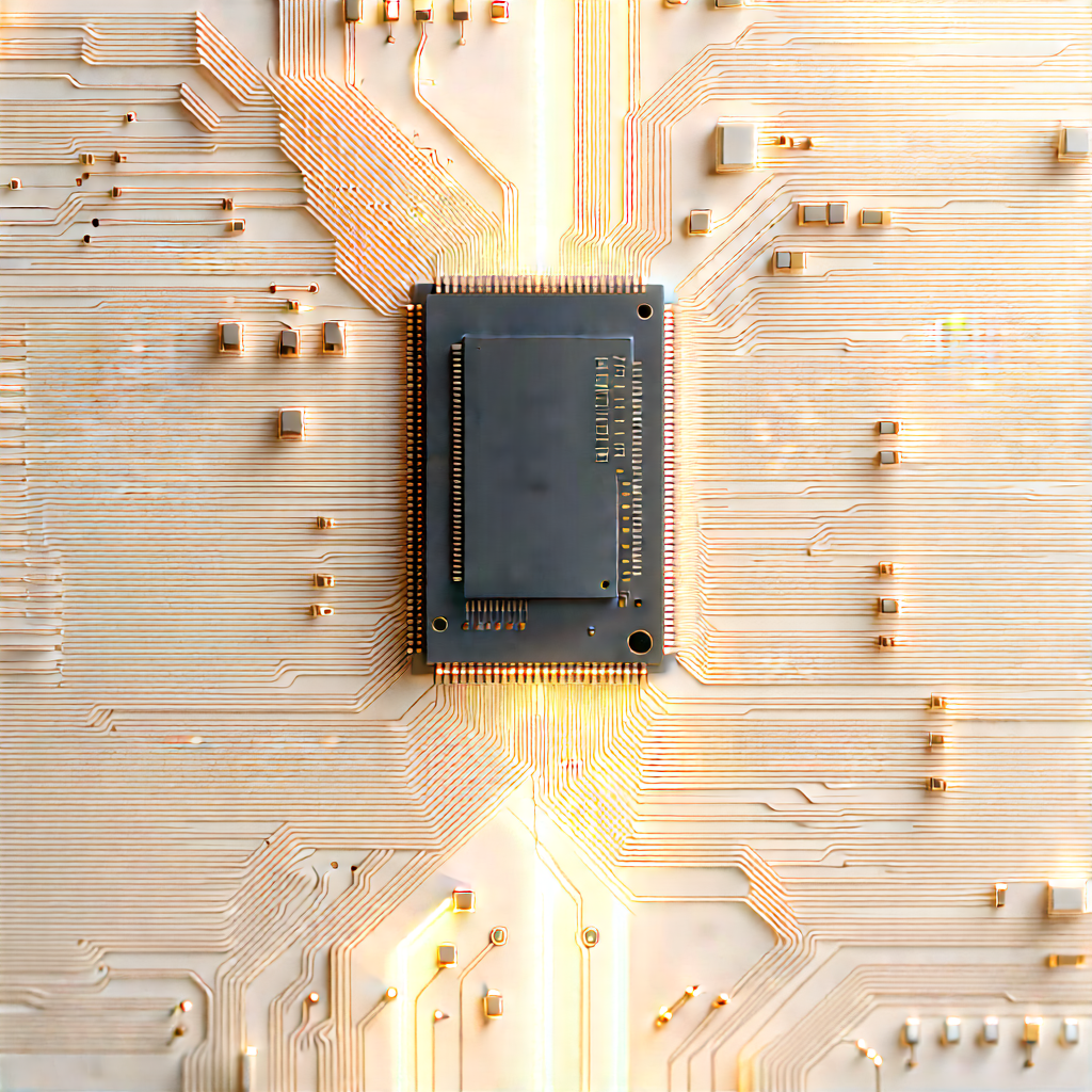 Close-up of electronic circuit