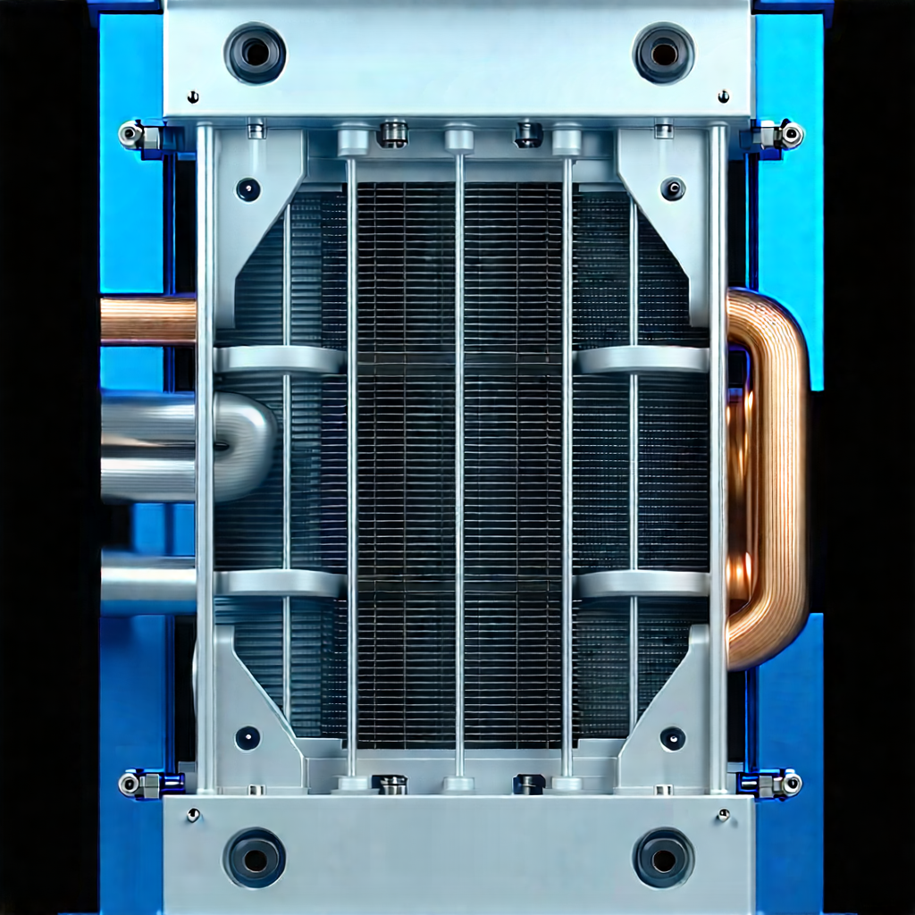 Close-up of cooling system