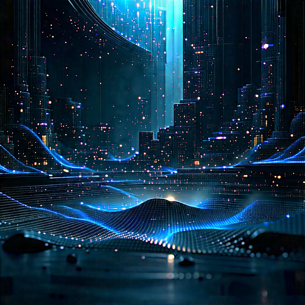 Big Data Visualization With Futuristic Cityscape
