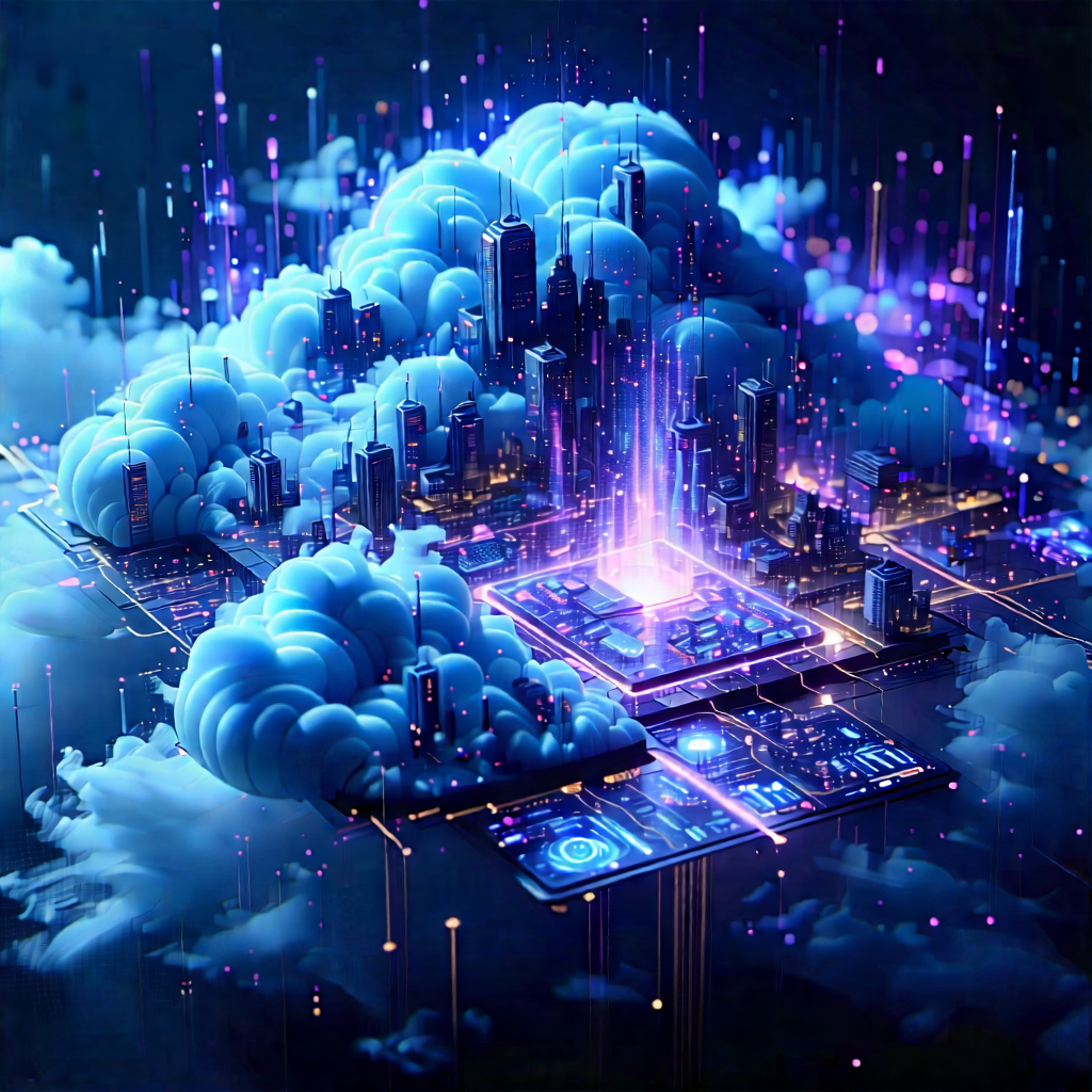 Cloud Computing Visualization With Image, There