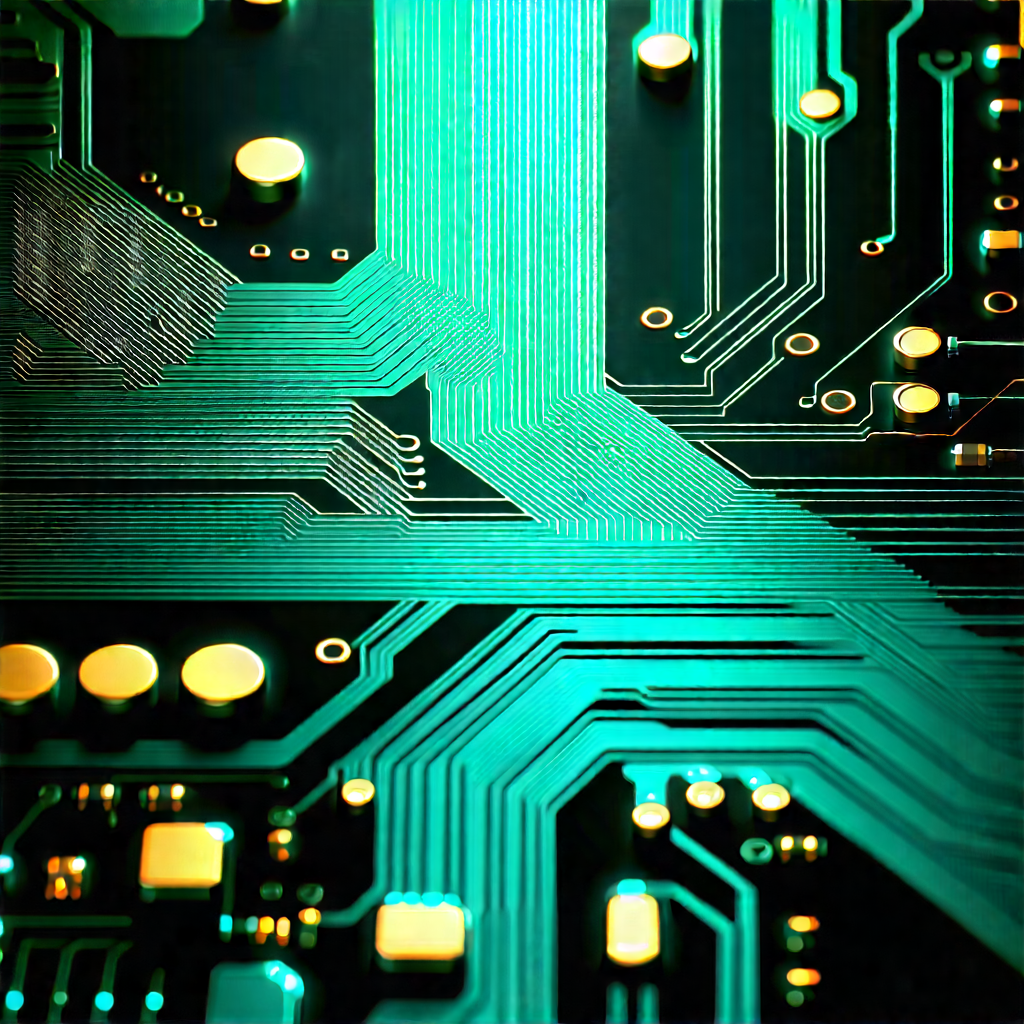 Close-up of electronic circuit