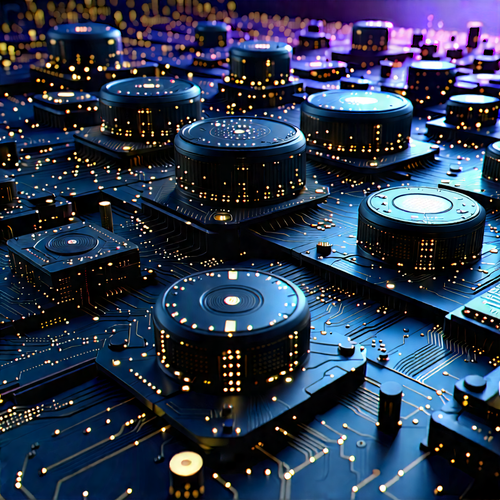 Close-up of sensor array