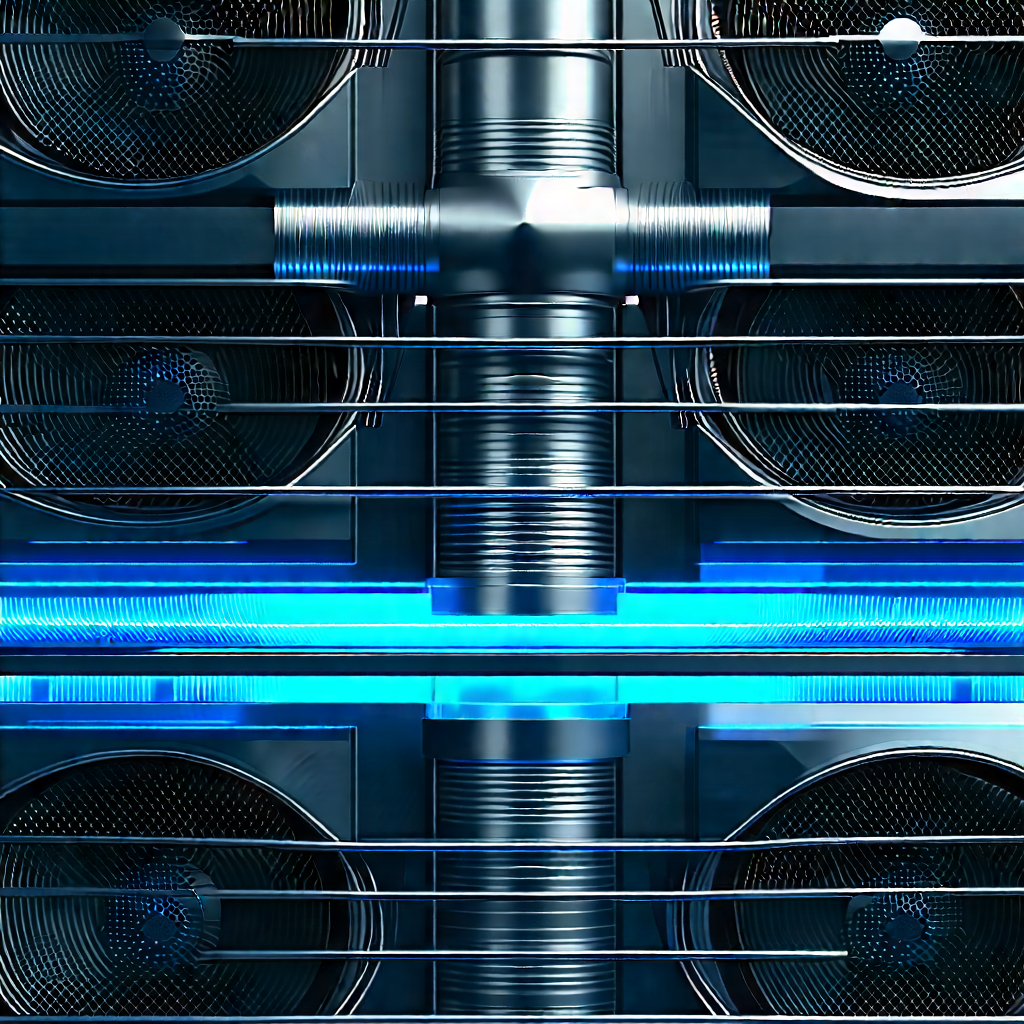 Close-up Of Cooling System With Image, There