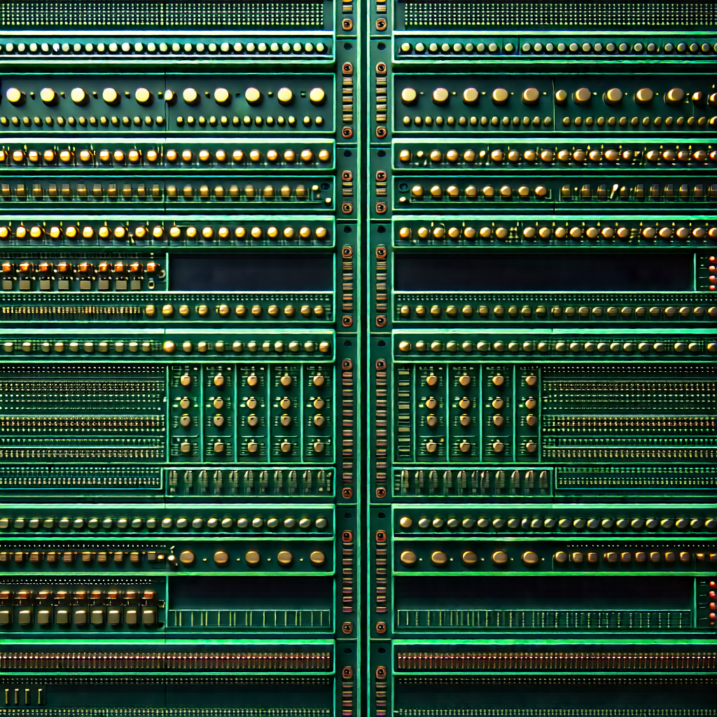 Close-up of sensor array