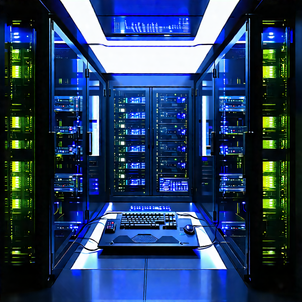 Futuristic server room