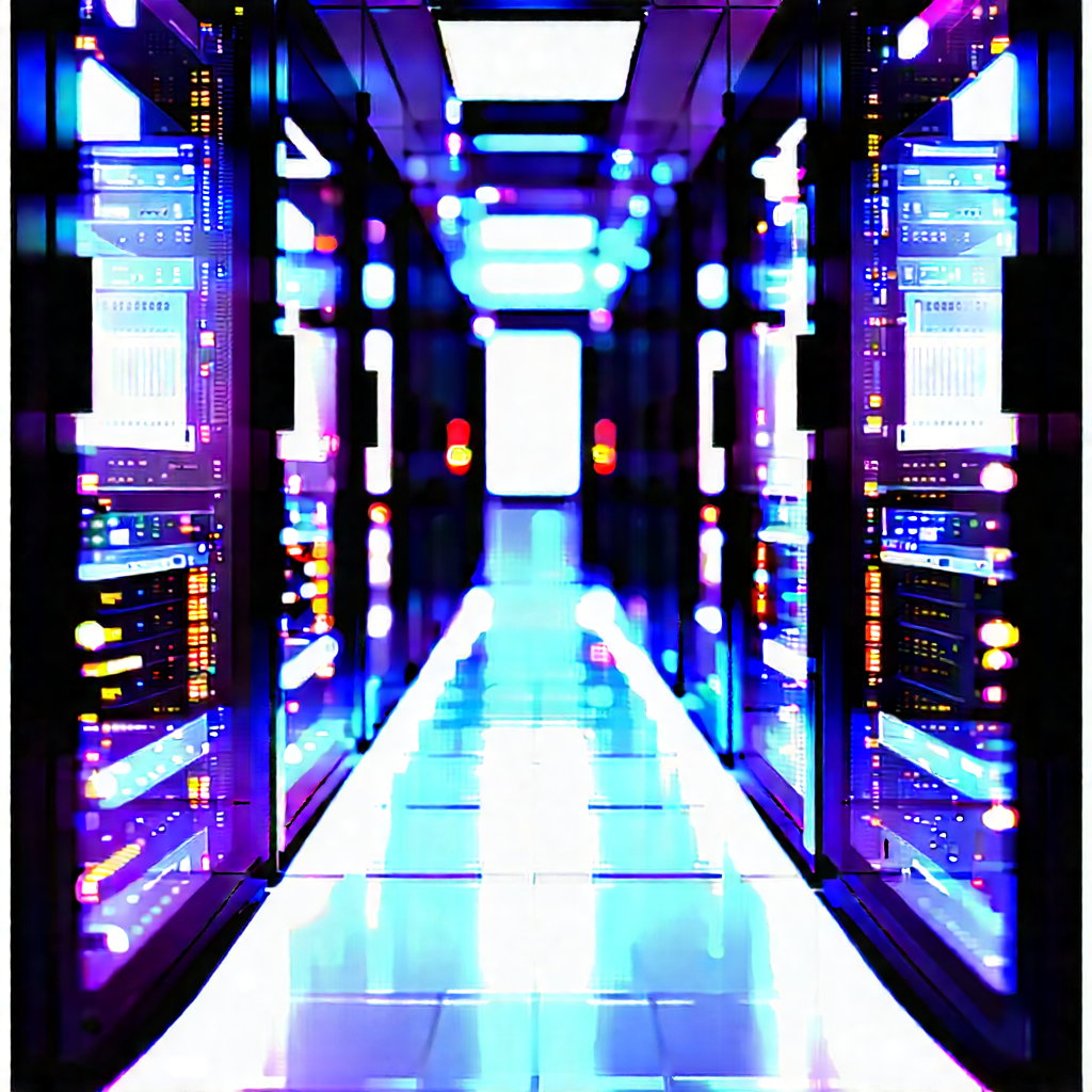 Futuristic server room
