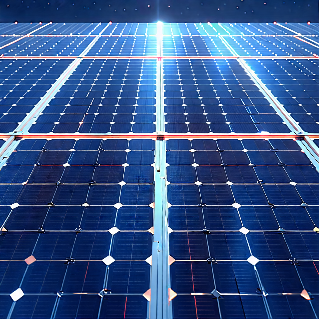Solar Panel With Laser Scanning With Large Solar