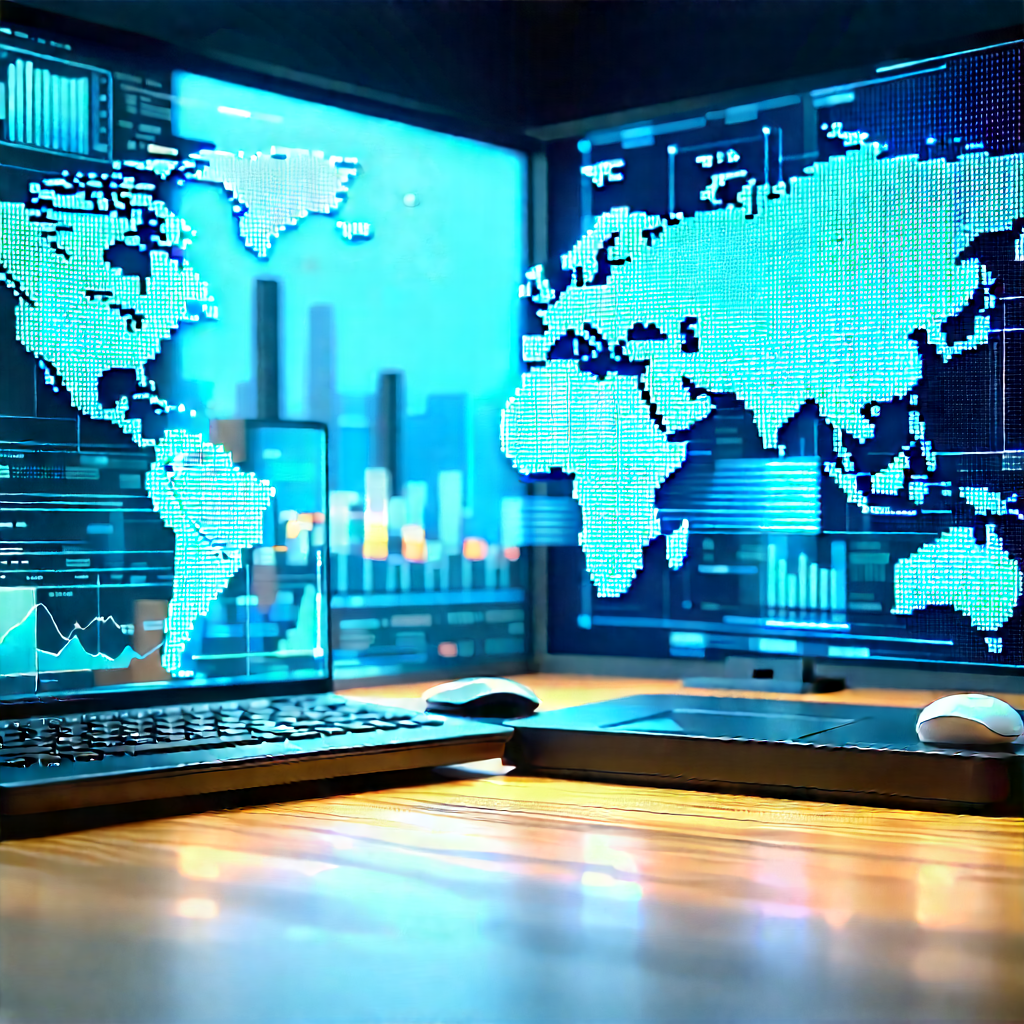 Financial technology in tech office
