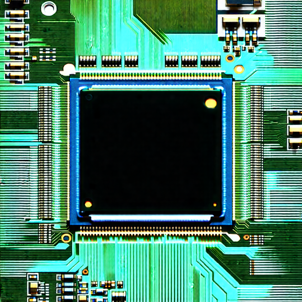 Close-up of microprocessor