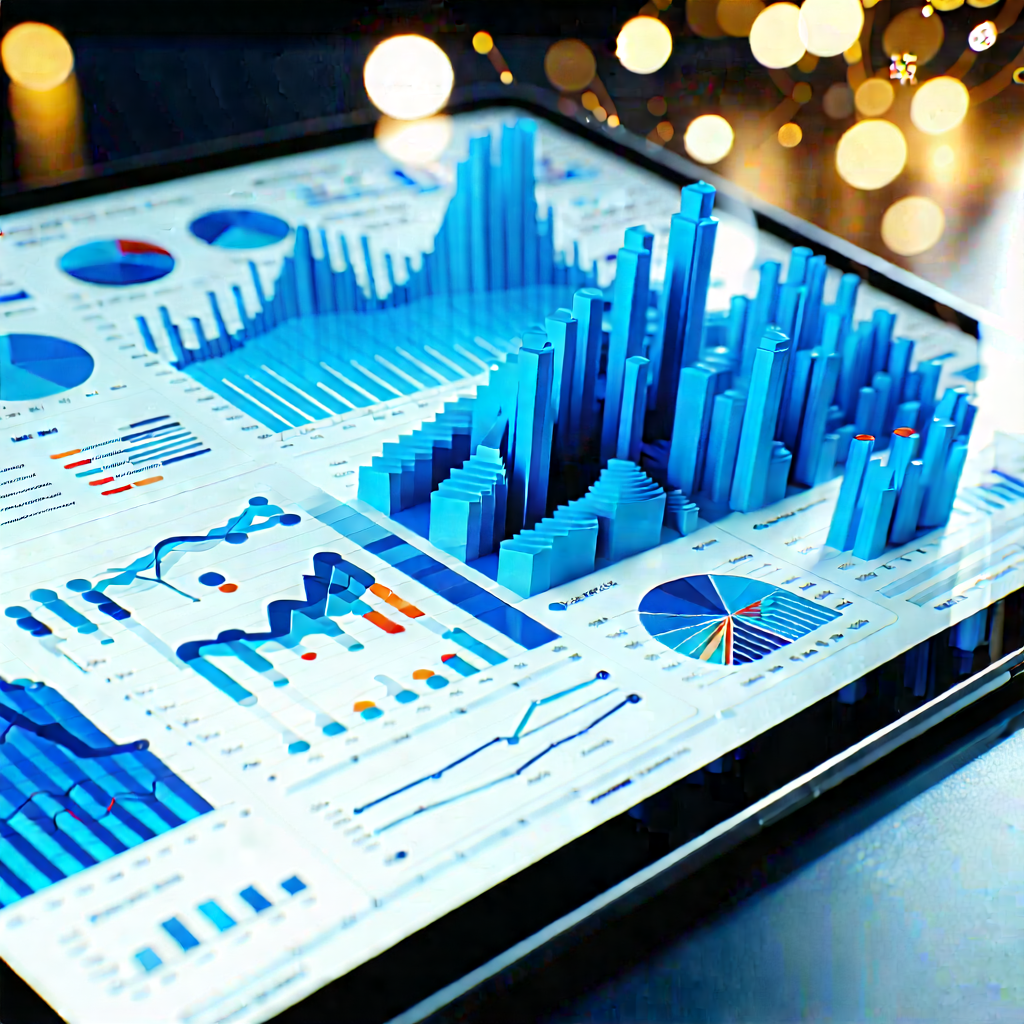 Tablet with data visualization