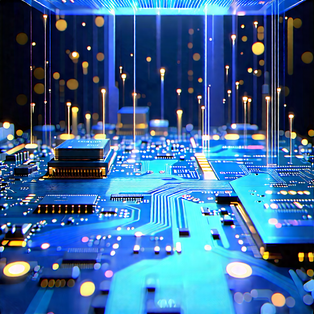 Circuit board with holographic projection