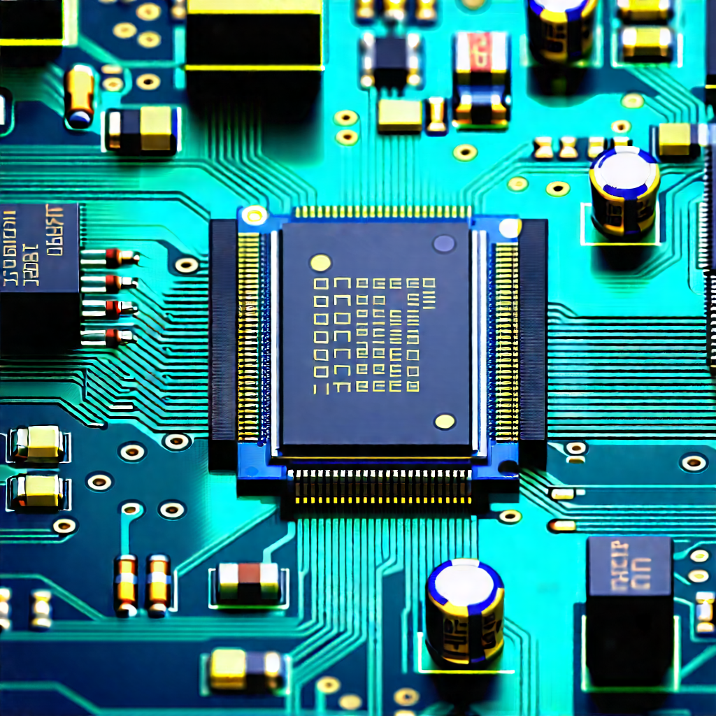Close-up of electronic circuit