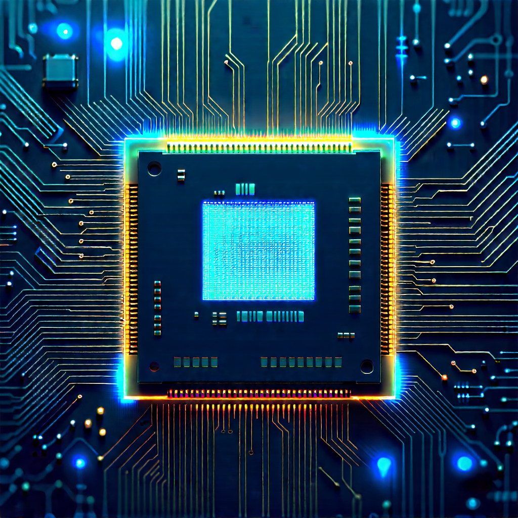 Microchip with holographic projection